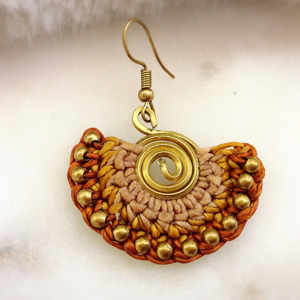 BOHO Brown Earring - Picture 2 of 7